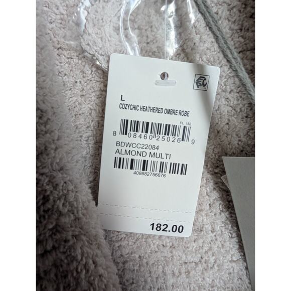 Barefoot Dreams Ombre Robe Unisex L Almond Multi CozyChic Heather Open Front NWT - Picture 3 of 4